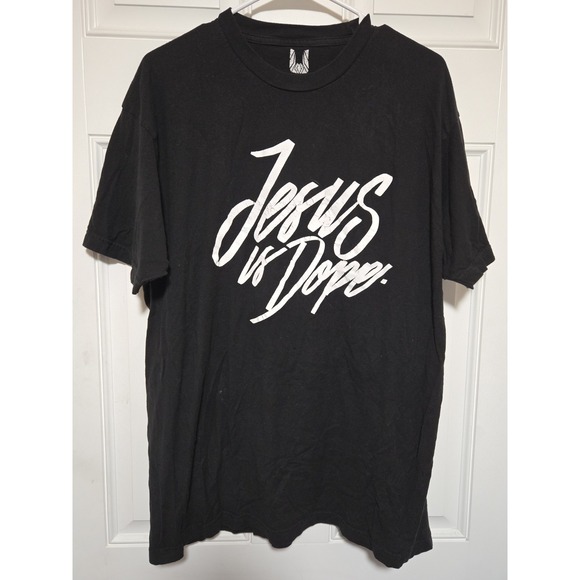 The Unbranded Brand Other - Jesus Is Dope T- Shirt‎ Mens Size XL Black